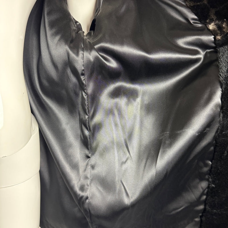 80s Faux Fur Black Luxe Coat